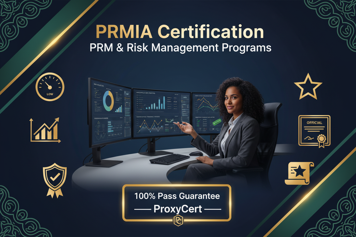 PRMIA Certification Proxy Exam Service — ProxyCert 100% Pass Guarantee