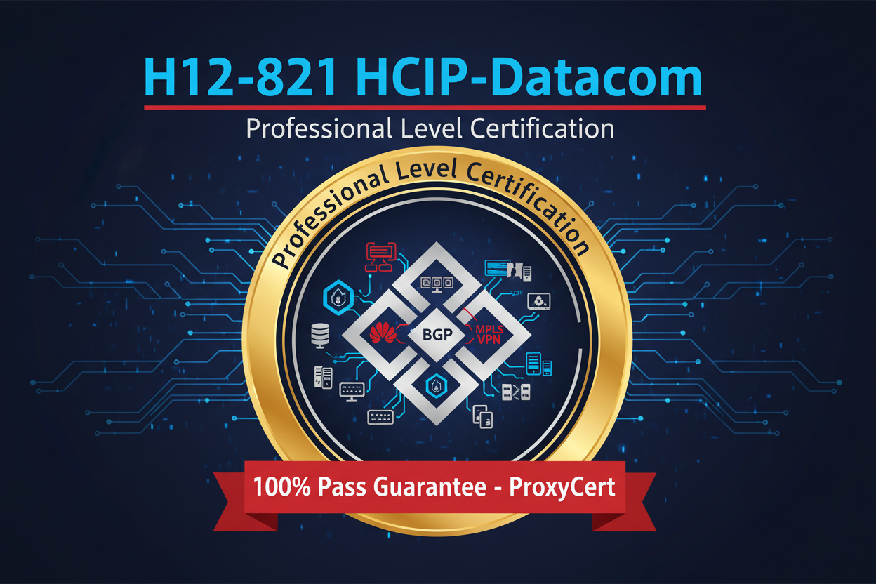 Huawei H12-821 HCIP-Datacom Core Technology Certification - 100% Pass Guarantee