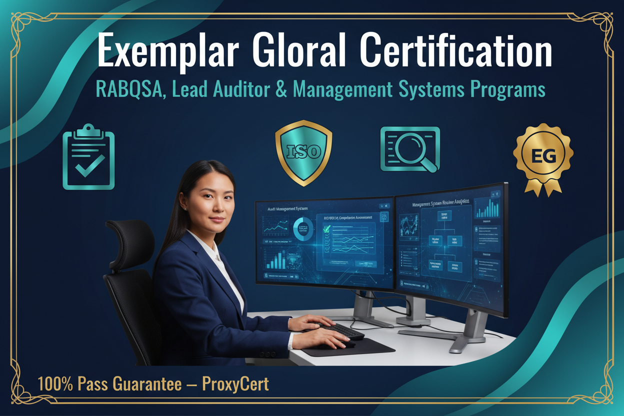 Exemplar Global Certification Proxy Exam Service — ProxyCert 100% Pass Guarantee
