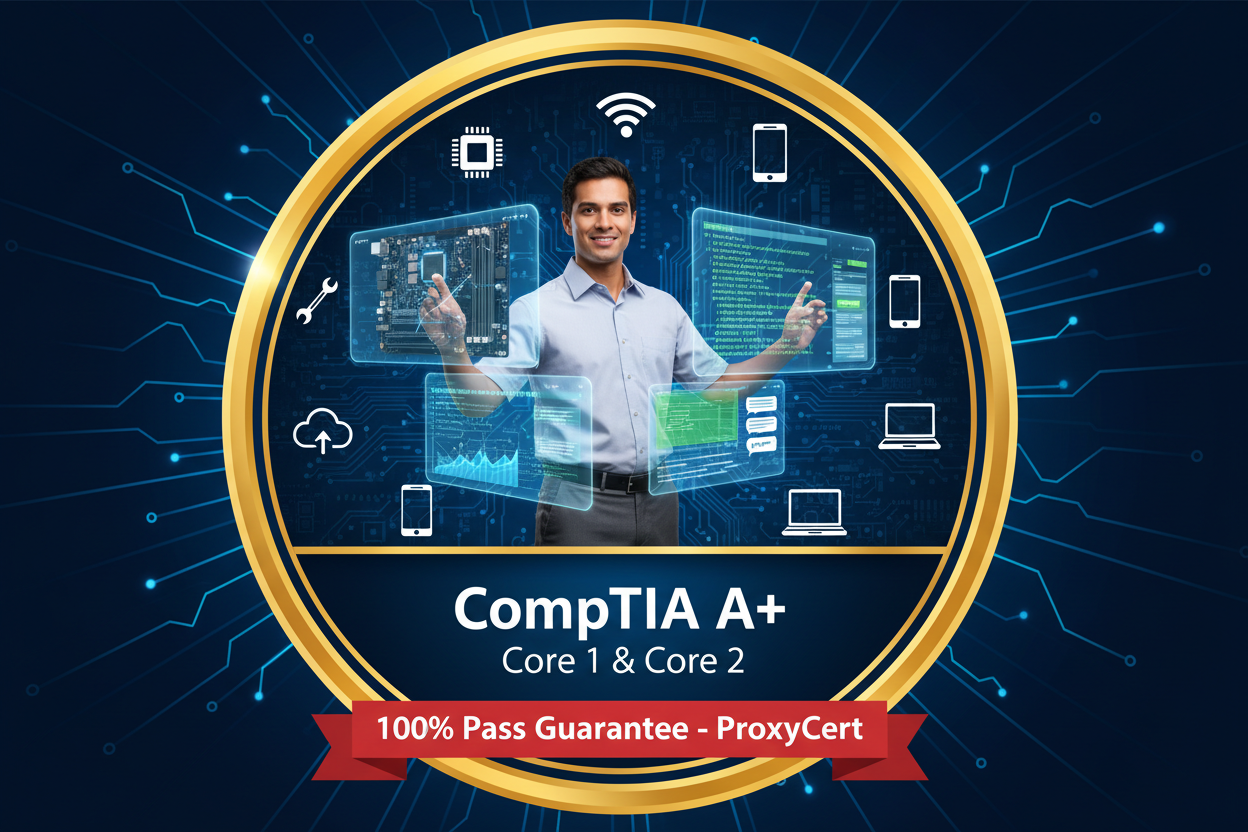 CompTIA A+ Core 1 & Core 2 Certification - 100% Pass Guarantee