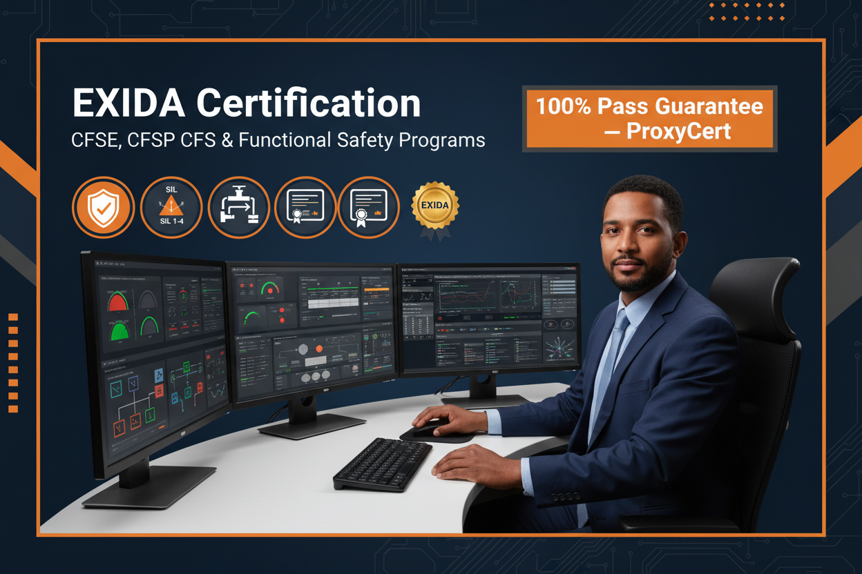 EXIDA Certification Proxy Exam Service — ProxyCert 100% Pass Guarantee