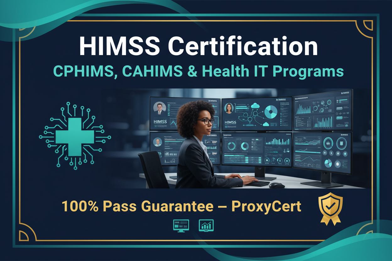 HIMSS Certification Proxy Exam Service — ProxyCert 100% Pass Guarantee