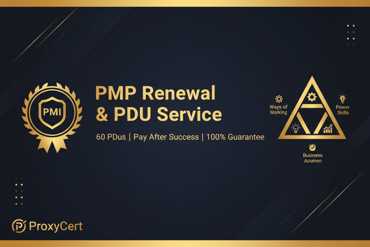 PMP Renewal & PDU Service Banner